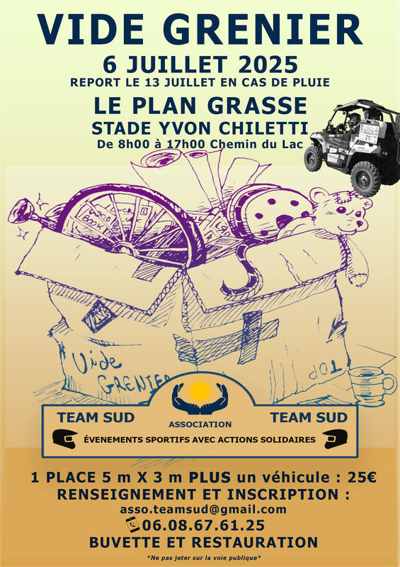 Vide grenier team sud