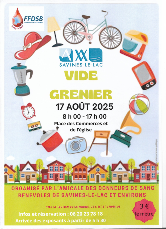 Vide grenier de l'amicale des donneurs de sang