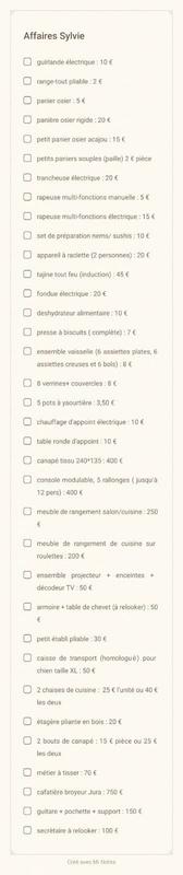 Vide appartement